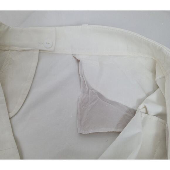 Lafayette 148 White Capri Stretch Pants Chinos Women's Sz 16 - Picture 4 of 5